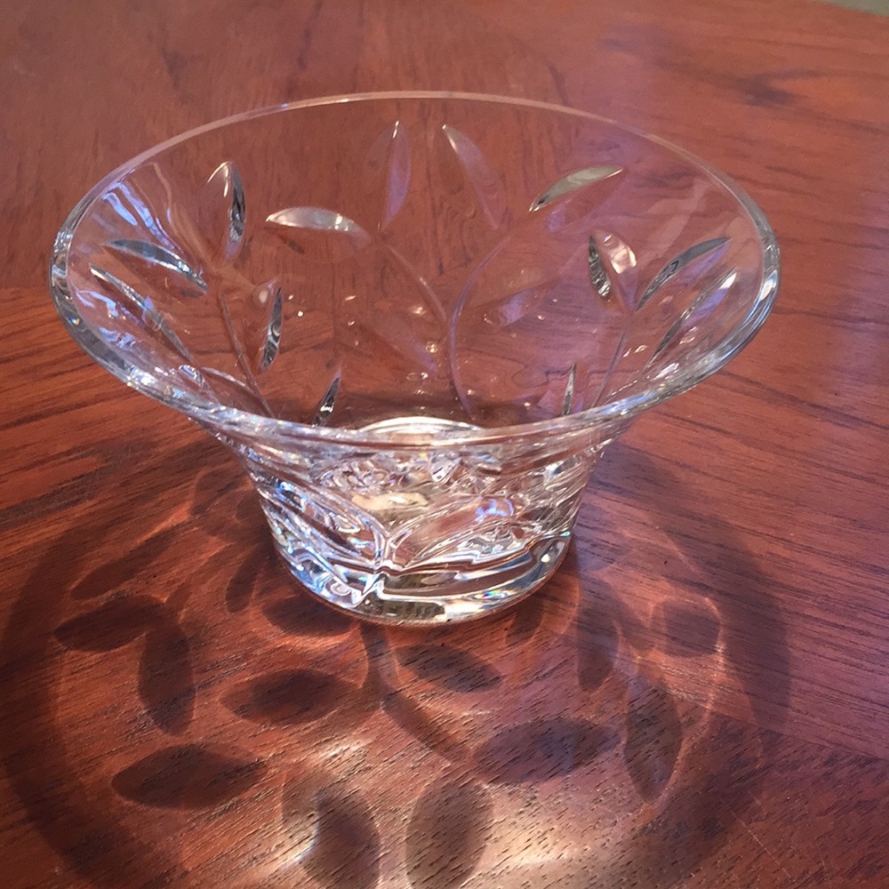 Vintage Royal Crystal Rock 5" Candy /Nut Round Crystal Bowl